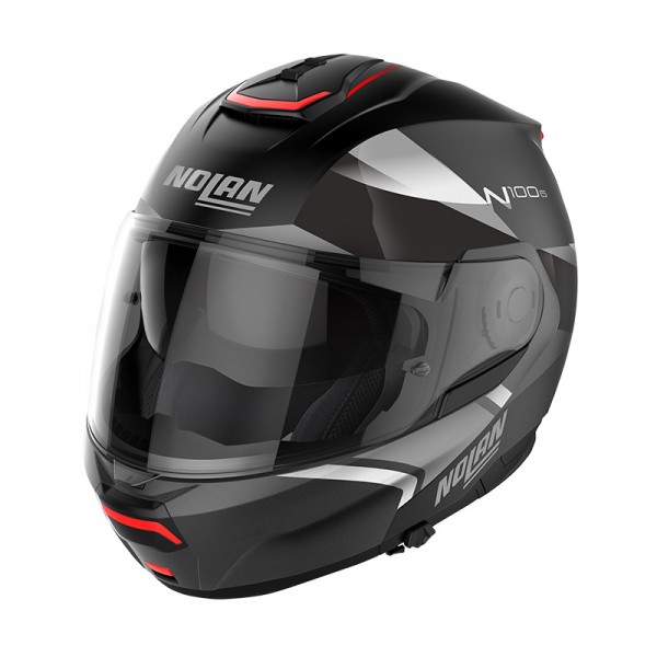 NOLAN N100.6 PALOMA N-COM BLACK WHITE MODULAR HELMET