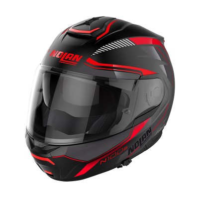 NOLAN N100.6 SURVEYOR N-COM RED MODULAR HELMET