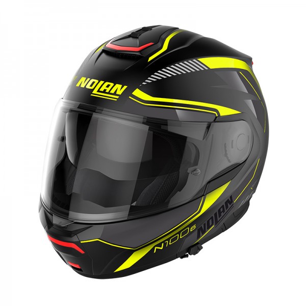 NOLAN N100.6 SURVEYOR N-COM YELLOW MODULAR HELMET