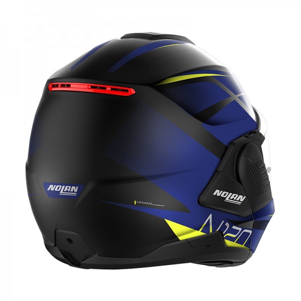 NOLAN N120.1 NIGHTLIFE N-COM BLUE YELLOW HELMET