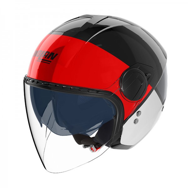 NOLAN N20.2 VISOR BLOCCO BLACK RED HELMET