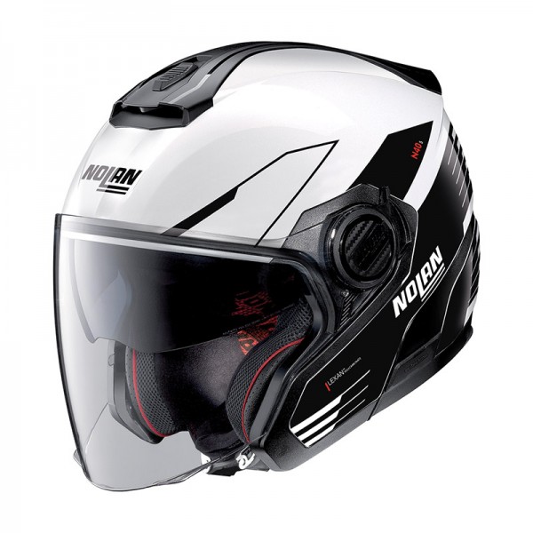 NOLAN N40.5 ZEFIRO N-COM WHITE HELMET