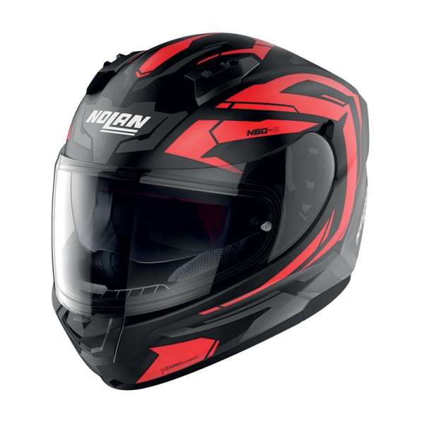 Nolan N60.6 Anchor N-Com Red Matt Black Helmet