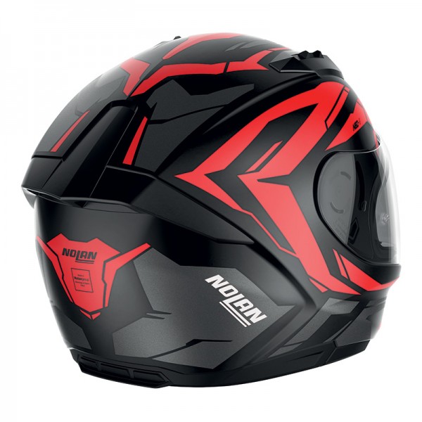 Nolan N60.6 Anchor N-Com Red Matt Black Helmet