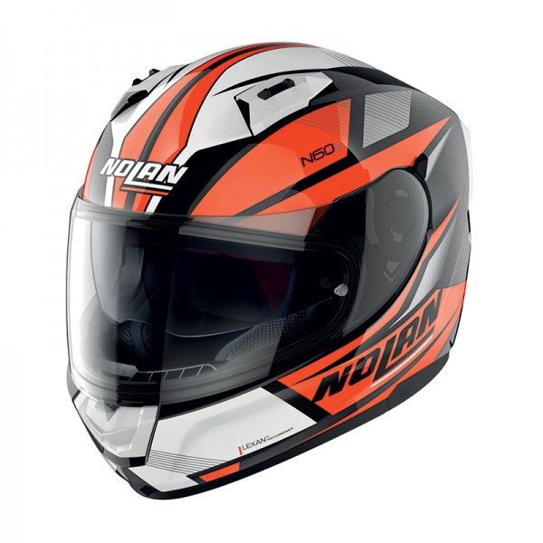 Nolan N60-6 Downshift N-Com Orange Black Helmet