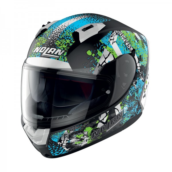 Nolan N60.6 Eufor N-Com Blue Green Black Helmet
