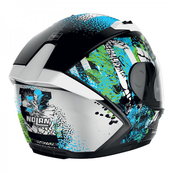 Nolan N60.6 Eufor N-Com Blue Green Black Helmet