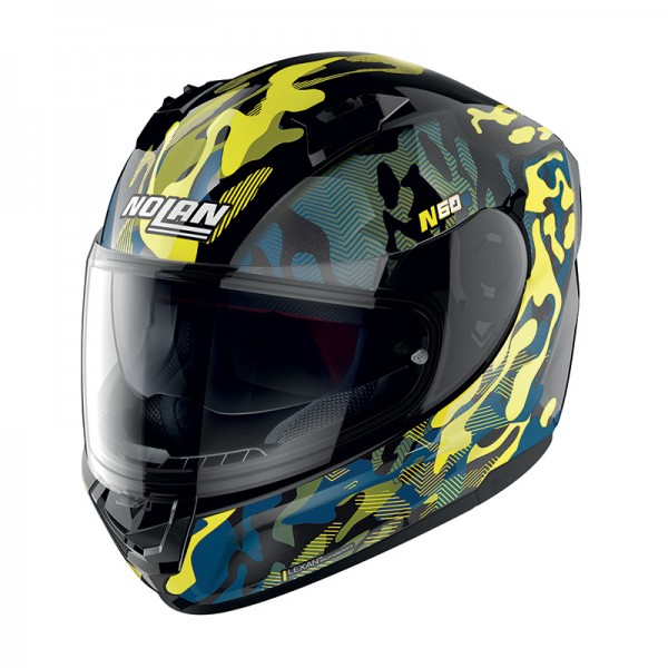 Nolan N60-6 Foxtrot N-Com Yellow Black Helmet