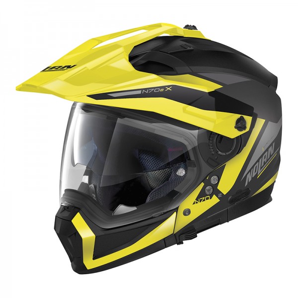 NOLAN N70.2X STUNNER N-COM YELLOW HELMET