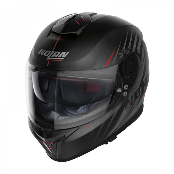 Nolan N80.8 Kosmos N-Com Black Matt Helmet