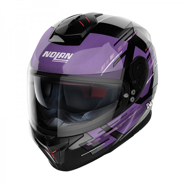 Nolan N80.8 Meteor N-Com Purple Helmet