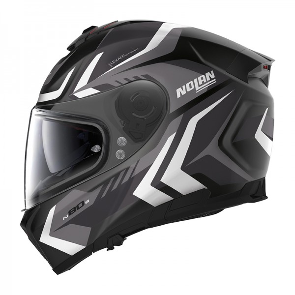 Nolan N80.8 Rumble N-Com Black White Helmet
