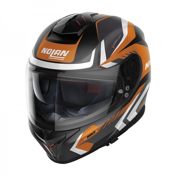 Nolan N80.8 Rumble N-Com Orange Helmet