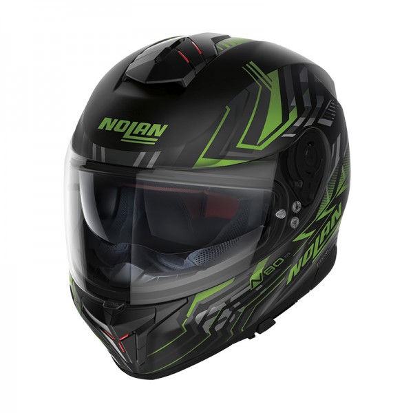 NOLAN N80.8 TURBOLENCE N-COM GREEN HELMET