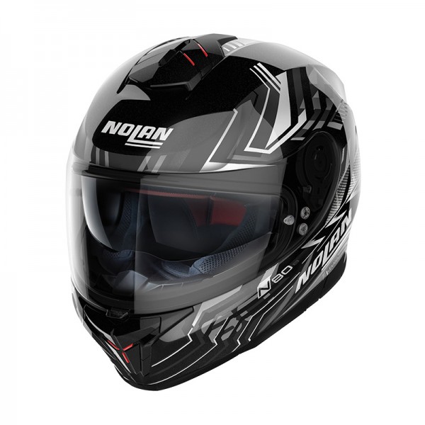 NOLAN N80.8 TURBOLENCE N-COM WHITE HELMET
