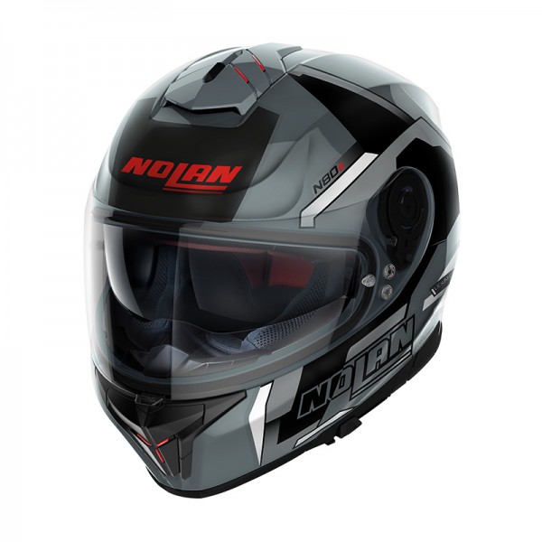 NOLAN N80.8 WANTED N-COM GREY HELMET