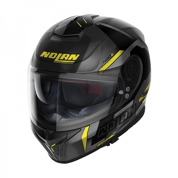 NOLAN N80.8 WANTED N-COM YELLOW HELMET