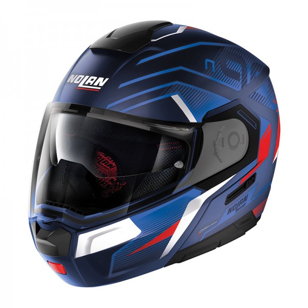 NOLAN N90.3 COMEBACK N-COM CAYMAN BLUE HELMET