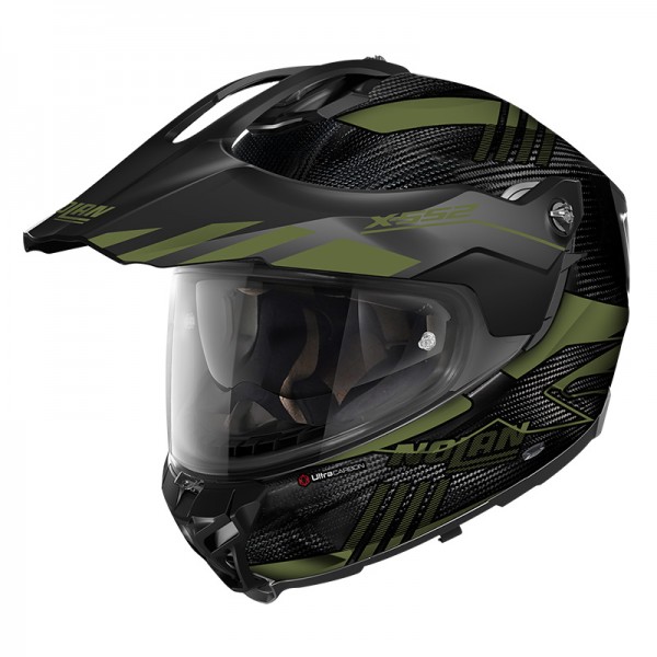 NOLAN X-552 ULTRA CARBON WINGSUIT N-COM GREEN HELMET