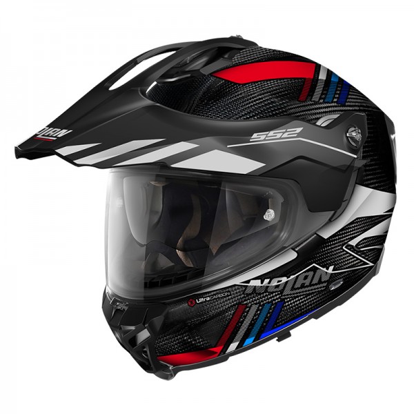 NOLAN X-552 ULTRA CARBON WINGSUIT N-COM RED BLUE HELMET