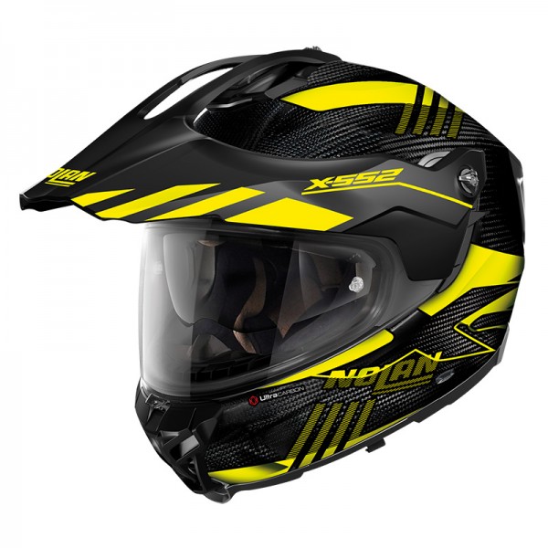 NOLAN X-552 ULTRA CARBON WINGSUIT N-COM YELLOW HELMET