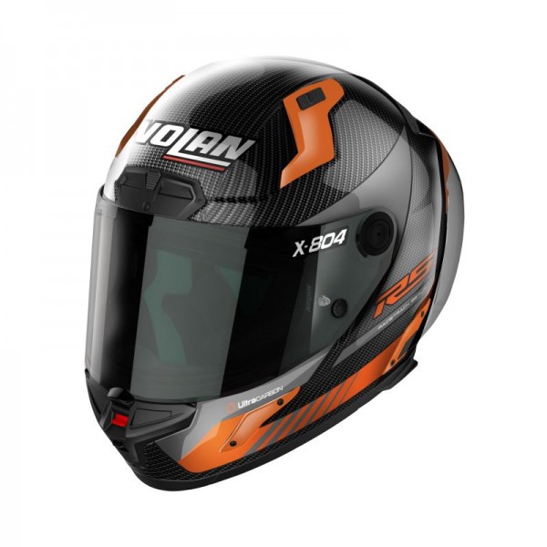 NOLAN X-804 RS ULTRA CARBON HOT LAP ORANGE HELMET