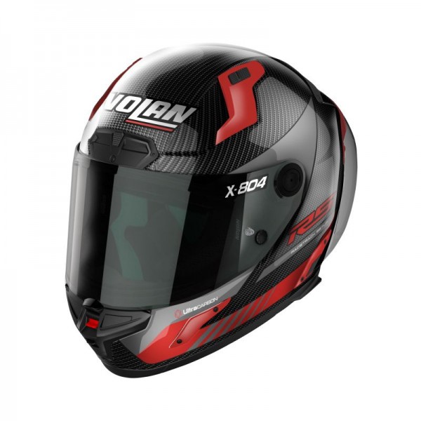 NOLAN X-804 RS ULTRA CARBON HOT LAP RED HELMET