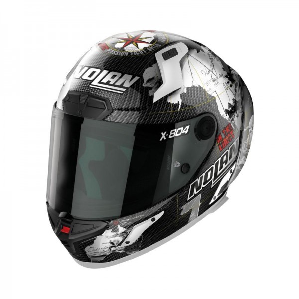 NOLAN X-804 RS ULTRA CARBON REPLICA CHECA WHITE HELMET