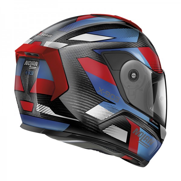NOLAN X-903 ULTRA CARBON HIGHSPEED BLUE RED HELMET