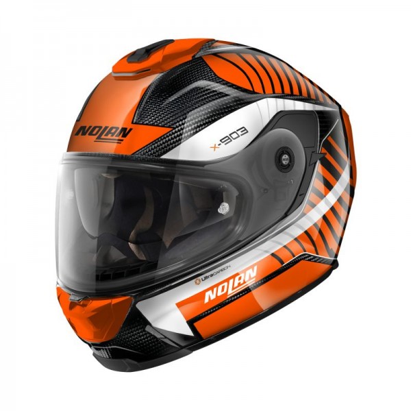 NOLAN X-903 ULTRA CARBON STARLIGHT ORANGE HELMET