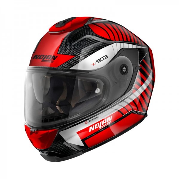 NOLAN X-903 ULTRA CARBON STARLIGHT RED HELMET