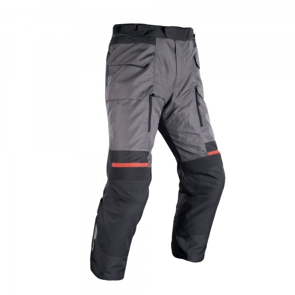 OXFORD ROCKLAND MS CHARCOAL BLK RED L PANTS