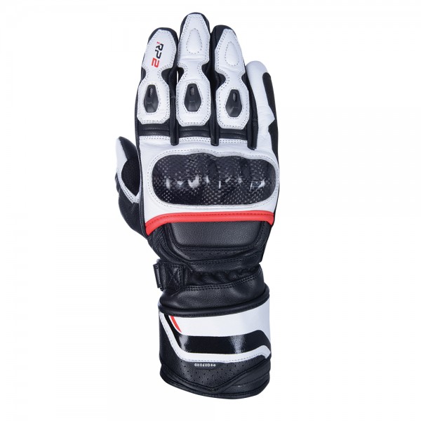 OXFORD RP-2 2.0 SPORTS STEALTH BLACK WHITE & RED GLOVES