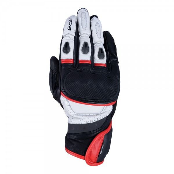 OXFORD RP-3 2.0 SHORT SPORTS BLACK WHITE & RED GLOVES