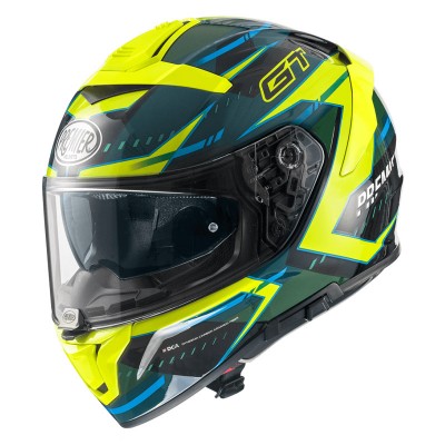 PREMIER DEVIL EV 6 BLUE YELLOW HELMET