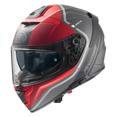 PREMIER DEVIL PH 17 BM RED GREY HELMET