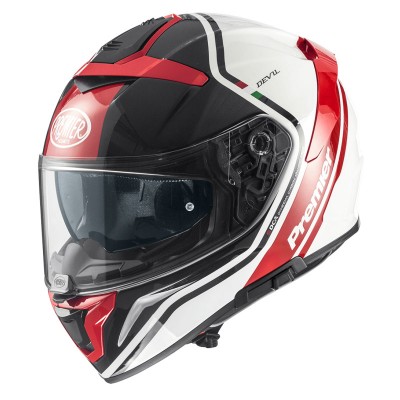 PREMIER DEVIL PH 2 RED WHITE HELMET