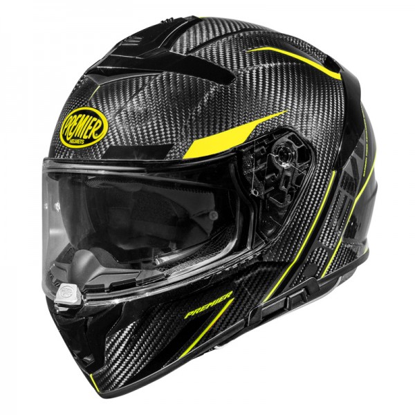 PREMIER DEVIL CARBON ST Y 22.06 YELLOW HELMET