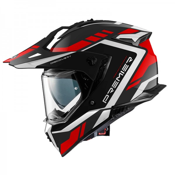 PREMIER DISCOVERY GL 17 BM BLACK RED HELMET