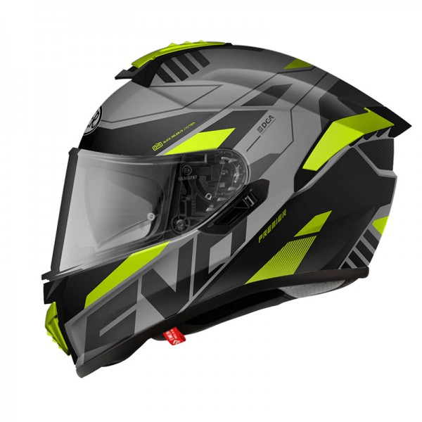 PREMIER EVOLUZIONE PR 11 GREY YELLOW HELMET