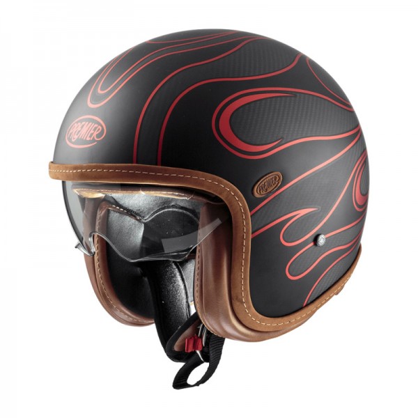 PREMIER VINTAGE PLATINUM EDITION CARBON FR RED BM HELMET