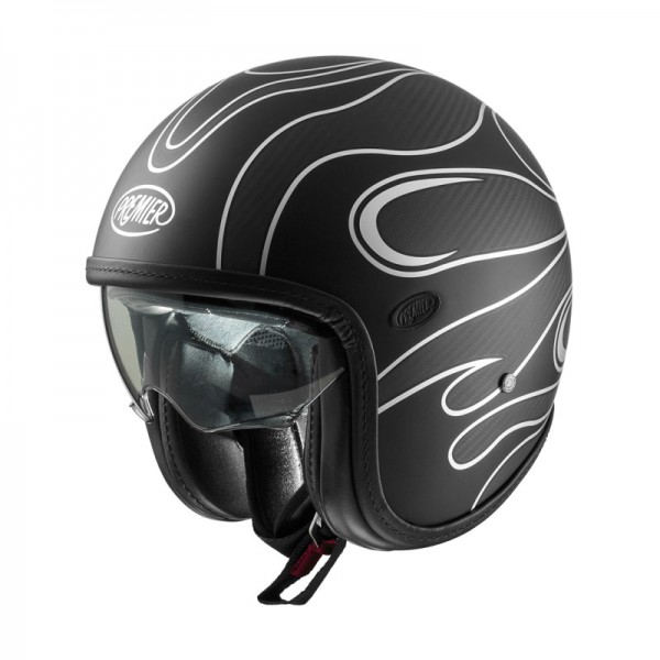 PREMIER VINTAGE PLATINUM EDITION CARBON FR SILVER BM HELMET