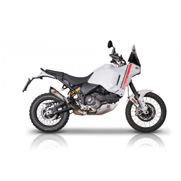 QD EXHAUST TRI-CONE TITANIUM CARBON HEADLIGHT PROTECTION FOR DUCATI DESERT X 2022-2024 PART # ADUC062HP01