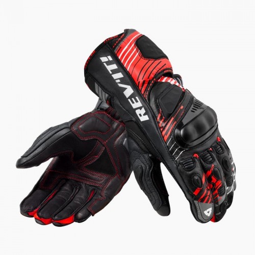 Revit Apex Neon Red-Black Gloves