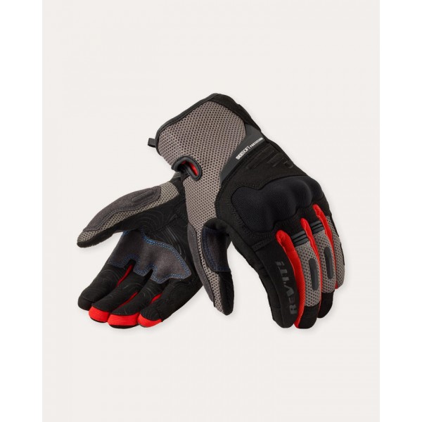 REVIT CAVERN GREY-RED GLOVES
