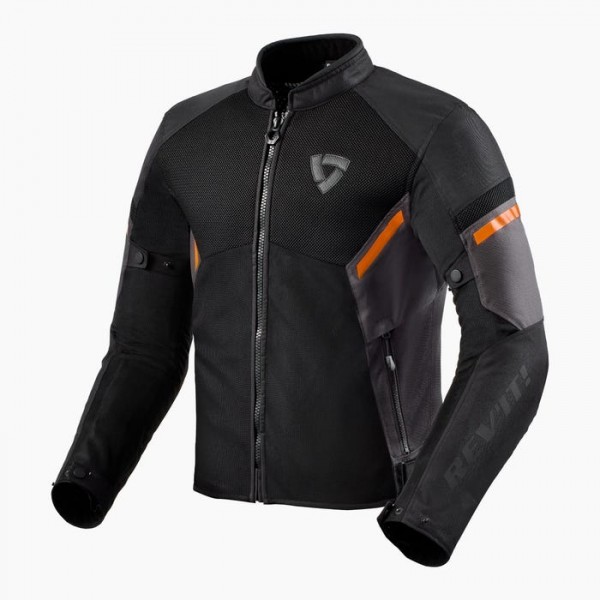 Revit Gt-R Air 3 Black-Neon Orange Jacket