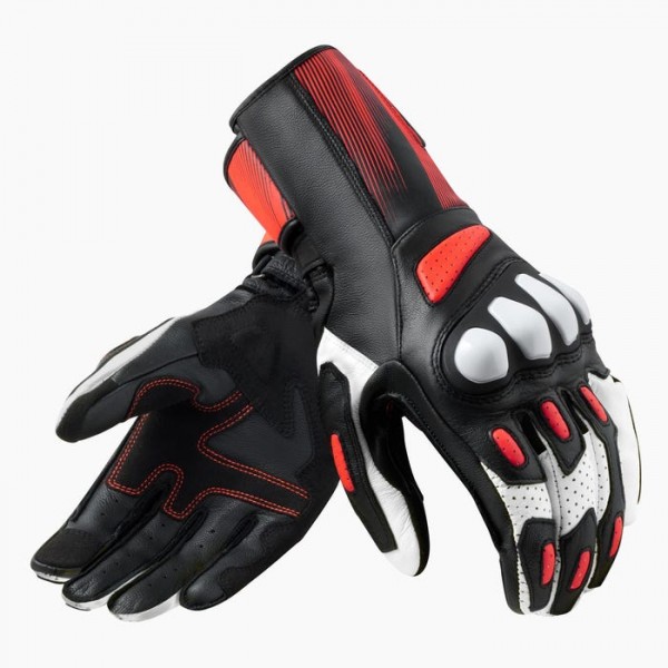 REVIT METIS 2 BLACK-NEON RED GLOVES