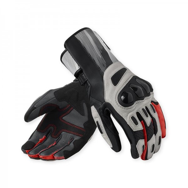REVIT METIS 2 LIGHT GREY RED GLOVES