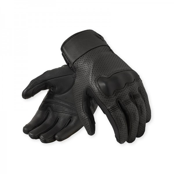 REVIT NEW HEIGHTS BLACK LEATHER GLOVES