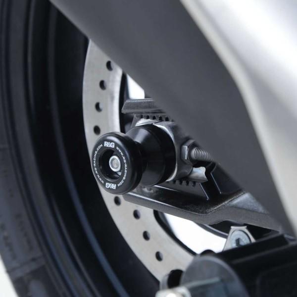 R&G RACING SPINDLE SLIDERS FOR BMW G310R 2022 PART # SS0046BK